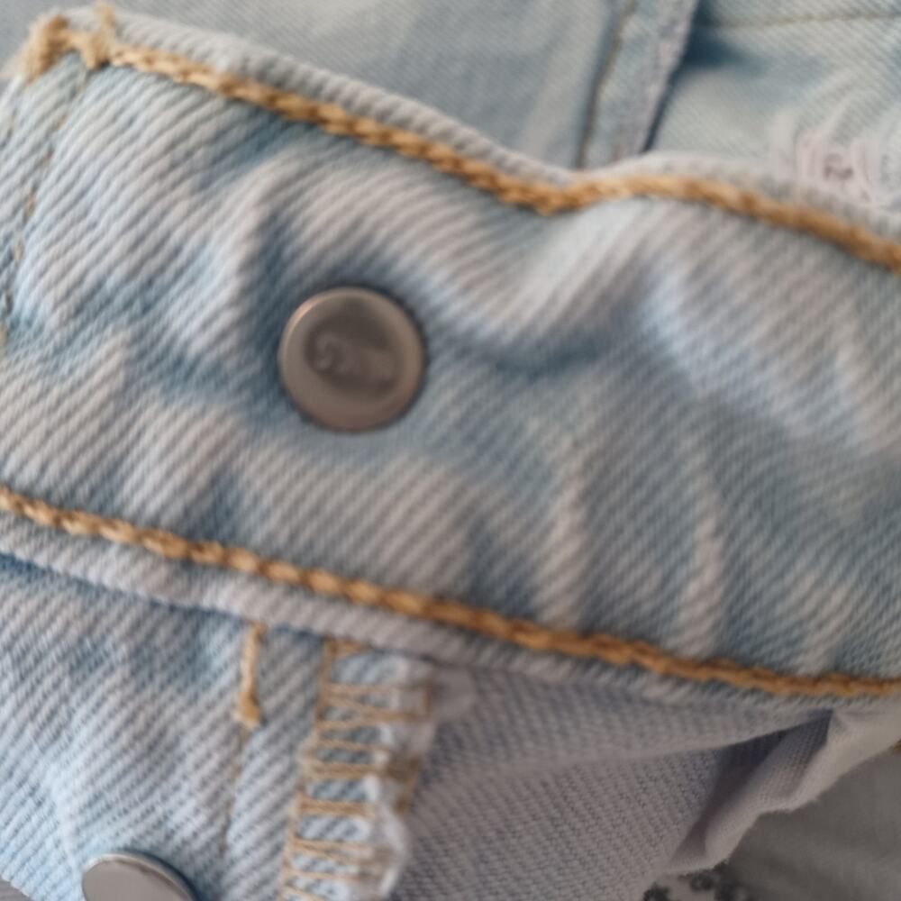OOAK Custom Light Pink Tinted VTG Levi's 501 Destroyed Jeans 30 - Picture 14 of 16